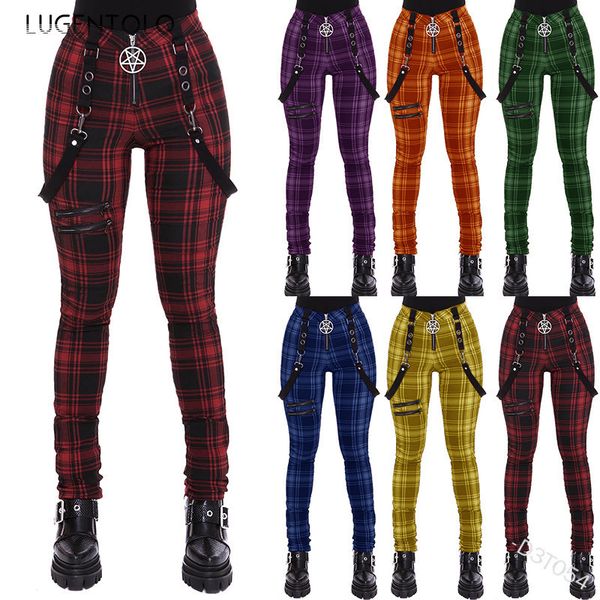 women s pants plaid zipper fashion decorative overalls casual trousers thin large size spring long pencil 230213, Black;white
women s pants plaid zipper fashion decorative overalls casual trousers thin large size spring long pencil 230213, Black;white