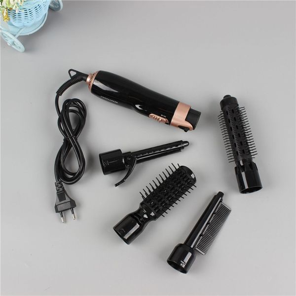 4 in 1 professional hair dryer hair straightener hair curler for women household air brush electric hair blower brush us/eu plug, Black
4 in 1 professional hair dryer hair straightener hair curler for women household air brush electric hair blower brush us/eu plug, Black