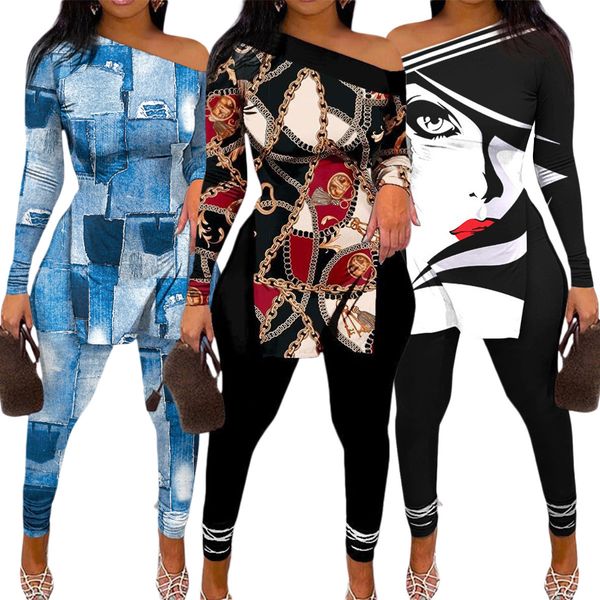 women's two piece pants liangzhuan2023 spring fashion cgasual head print longsleeved t skirt pencil suit 230213, White
women's two piece pants liangzhuan2023 spring fashion cgasual head print longsleeved t skirt pencil suit 230213, White