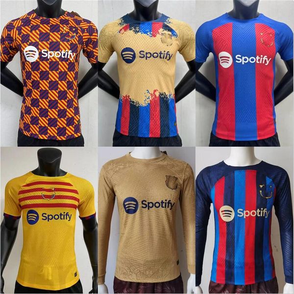 player version 2022 2023 2024 lewandowski soccer jerseys long sleeve 22 23 ansu fati barcelonas pedri gavi raphinha f. de jong dembele camis, Black;yellow
player version 2022 2023 2024 lewandowski soccer jerseys long sleeve 22 23 ansu fati barcelonas pedri gavi raphinha f. de jong dembele camis, Black;yellow