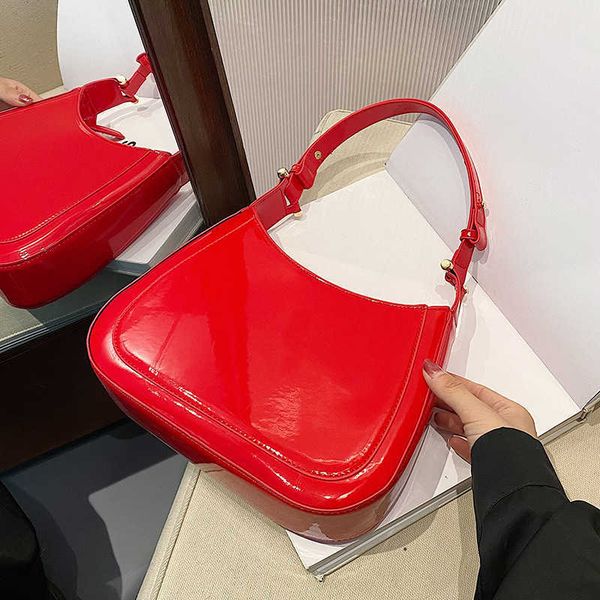 2022 fashion handbags patent leather women underarm bag red bright shoulder retro single s for
2022 fashion handbags patent leather women underarm bag red bright shoulder retro single s for