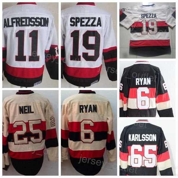 men retro hockey 25 chris neil jersey vintage classic 11 daniel alfredsson 6 bobby ryan 65 erik karlsson 19 jason spezza black white beige t, Black;red
men retro hockey 25 chris neil jersey vintage classic 11 daniel alfredsson 6 bobby ryan 65 erik karlsson 19 jason spezza black white beige t, Black;red