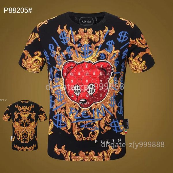 plus tees plein bear t shirt mens designer tshirts brand clothing rhinestone skull men tshirtsc lassicalh ighq ualityh iph ops treetweart sh, Black;brown
plus tees plein bear t shirt mens designer tshirts brand clothing rhinestone skull men tshirtsc lassicalh ighq ualityh iph ops treetweart sh, Black;brown