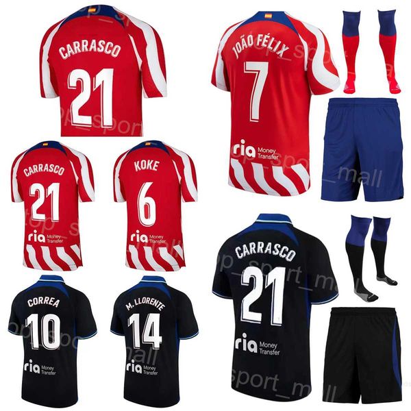 man youth 2022 2023 club soccer 7 joao felix jersey set 6 koke 2 gimenez 18 felipe 5 de paul 12 lodi 14 llorente 13 oblak 20 witsel football, Black
man youth 2022 2023 club soccer 7 joao felix jersey set 6 koke 2 gimenez 18 felipe 5 de paul 12 lodi 14 llorente 13 oblak 20 witsel football, Black