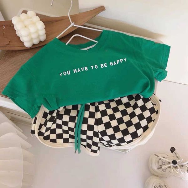 clothing sets summer wear year old boys' and girls' sports suit children's letter short sleeve loose shorts twopiece set, White
clothing sets summer wear year old boys' and girls' sports suit children's letter short sleeve loose shorts twopiece set, White