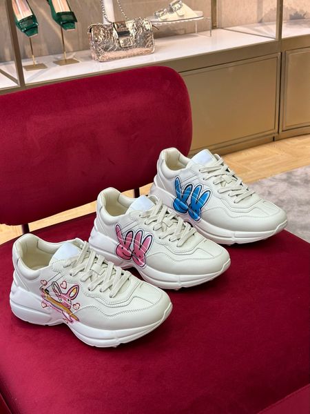 casual shoes rabbit daddy shoes female thick sole heightens couple sports male tide, Black 
casual shoes rabbit daddy shoes female thick sole heightens couple sports male tide, Black