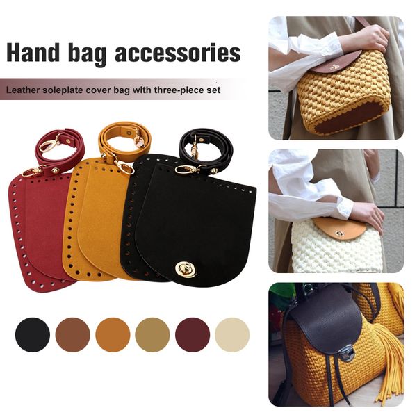 bag parts accessories 3pcsset faux leather shoulder bottom strap handbag woven set for diy handmade backpack 230213, Black
bag parts accessories 3pcsset faux leather shoulder bottom strap handbag woven set for diy handmade backpack 230213, Black