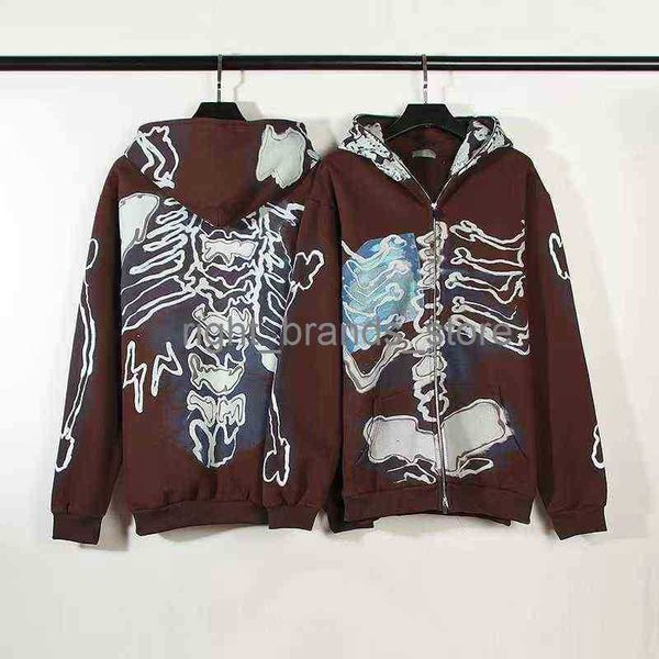 men's hoodies sweatshirts winter sketon print fece brown zip up hoodie men hip hop pullover cotton punk zipper hooded sweatshirt sudade, Black
men's hoodies sweatshirts winter sketon print fece brown zip up hoodie men hip hop pullover cotton punk zipper hooded sweatshirt sudade, Black