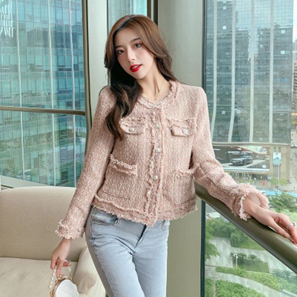 womens jackets bulochova vintage tweed wool tassel short jacket coat autumn women casual single breasted slim office lady outwear 230213, Black;brown
womens jackets bulochova vintage tweed wool tassel short jacket coat autumn women casual single breasted slim office lady outwear 230213, Black;brown