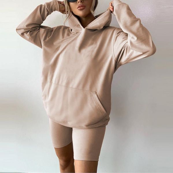 women's tracksuits 5 solid colors women casual 2 pieces suit set female color long sleeve hooded pullover with pocket shorts exercise s, Gray
women's tracksuits 5 solid colors women casual 2 pieces suit set female color long sleeve hooded pullover with pocket shorts exercise s, Gray