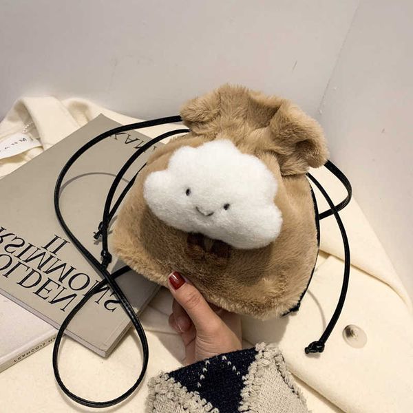 cute fluffy cloud decoration plush bag 2022 new winter women one shoulder bucket small crossbody for girls
cute fluffy cloud decoration plush bag 2022 new winter women one shoulder bucket small crossbody for girls