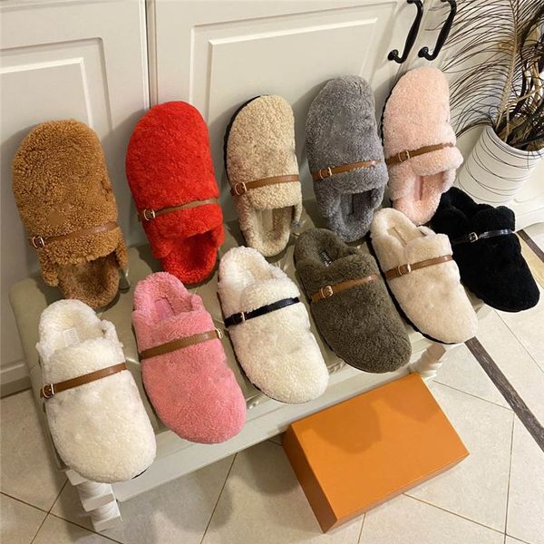 with box luxury designer winterbreak flat comfort slippers boots mule shearling covered footbed and treaded rubber outsole wool slippers ao, Black
with box luxury designer winterbreak flat comfort slippers boots mule shearling covered footbed and treaded rubber outsole wool slippers ao, Black