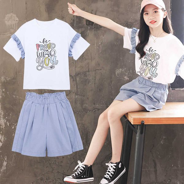 new fashion teens girl letter print white tees and shorts outfit two piece clothes children's summer casual clothing sets y
new fashion teens girl letter print white tees and shorts outfit two piece clothes children's summer casual clothing sets y