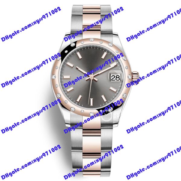 selling fashion new women's watch 31mm gray dial 278341 178344 278248 diamond bezel 18k rose gold luxury watch asia 2813 automatic mech, Slivery;brown
selling fashion new women's watch 31mm gray dial 278341 178344 278248 diamond bezel 18k rose gold luxury watch asia 2813 automatic mech, Slivery;brown