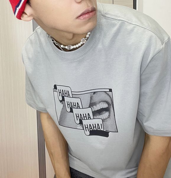 men's plus tees print t-shirt hip hop men women quality grey tee, Black;brown 
men's plus tees print t-shirt hip hop men women quality grey tee, Black;brown