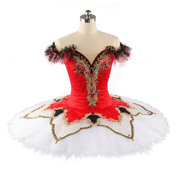 nutcracker professional tutu girl stage wear red white classical ballet costumes women stain pancake tutu no elasticity jn0152, Black;red
nutcracker professional tutu girl stage wear red white classical ballet costumes women stain pancake tutu no elasticity jn0152, Black;red