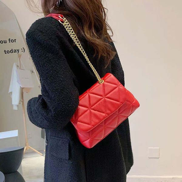 women's bag new fashion rhombus chain shoulder bag leather flap messenger bag handbag small fragrant small square bag 18003
women's bag new fashion rhombus chain shoulder bag leather flap messenger bag handbag small fragrant small square bag 18003