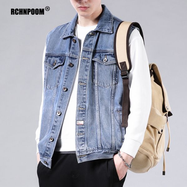 men's vests denim casual couple trend loose spring sleeveless waistcoat jacket cowboy outdoors streetwear clothing 230213, Black;white
men's vests denim casual couple trend loose spring sleeveless waistcoat jacket cowboy outdoors streetwear clothing 230213, Black;white