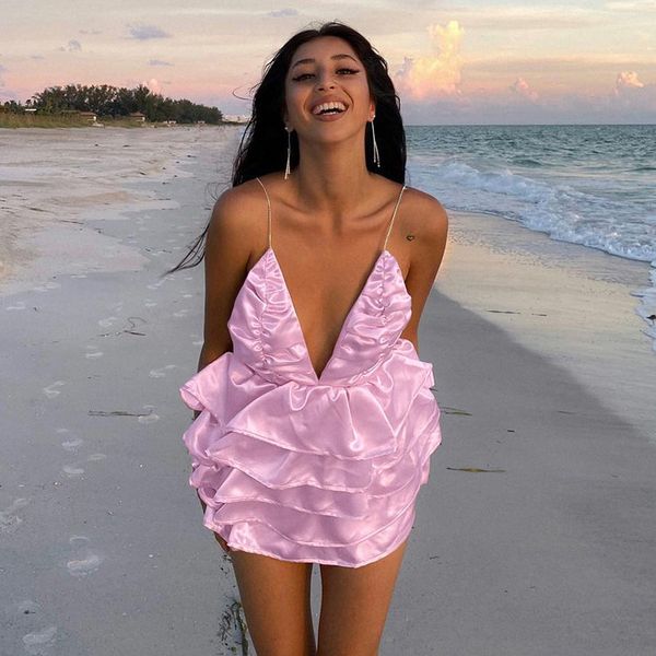 casual dresses summer holiday satin sleeveless v neck kawaii pink mini a-line dress 2023 women backless elegant chic party short dress, Black;gray
casual dresses summer holiday satin sleeveless v neck kawaii pink mini a-line dress 2023 women backless elegant chic party short dress, Black;gray