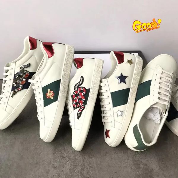 with box designer sneakers ggity shoes designer men women casual shoes ace bee snake tiger sneakers chaussures genuine leather shoe embro un, Black
with box designer sneakers ggity shoes designer men women casual shoes ace bee snake tiger sneakers chaussures genuine leather shoe embro un, Black