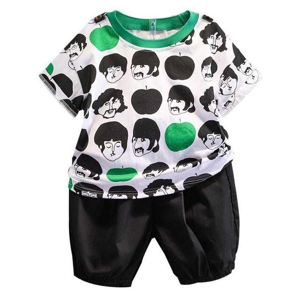 clothing sets boys shortsleeved suit summer new kids twopiece baby casual tshirt and black shorts set suitable for years old, White
clothing sets boys shortsleeved suit summer new kids twopiece baby casual tshirt and black shorts set suitable for years old, White