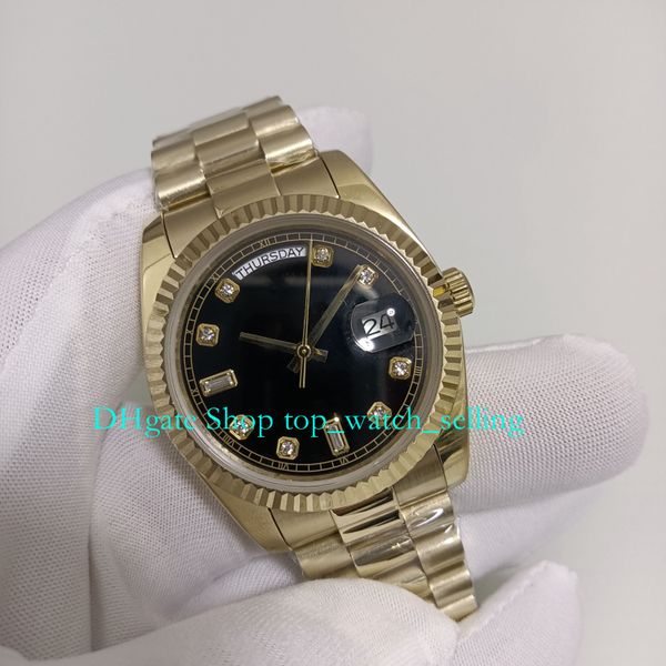 2 color with box automatic watches for women's mens midsize 36mm date 18k yellow gold black diamond dial asia 2813 movement mechanical, Slivery;golden
2 color with box automatic watches for women's mens midsize 36mm date 18k yellow gold black diamond dial asia 2813 movement mechanical, Slivery;golden