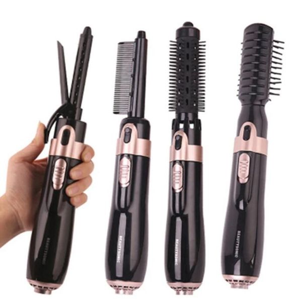 4 in 1 professional hair dryer hair straightener hair curler for women household air brush electric hair blower brush, Black
4 in 1 professional hair dryer hair straightener hair curler for women household air brush electric hair blower brush, Black