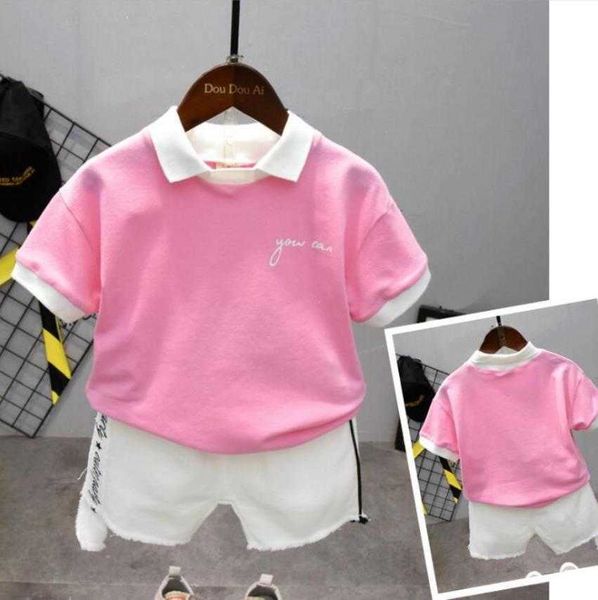 sets summer children pink lapel t shirtshorts pcs toddler clothing sets kids casual boys clothes sport suit, White
sets summer children pink lapel t shirtshorts pcs toddler clothing sets kids casual boys clothes sport suit, White