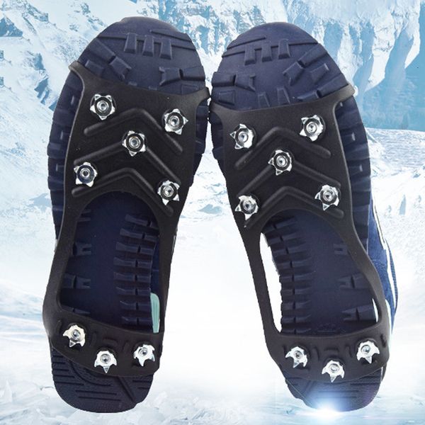 crampons 1 pair professional climbing ice crampon studs antiskid snow camping walking shoes spike grip winter outdoor equipment 230213, Black;blue
crampons 1 pair professional climbing ice crampon studs antiskid snow camping walking shoes spike grip winter outdoor equipment 230213, Black;blue