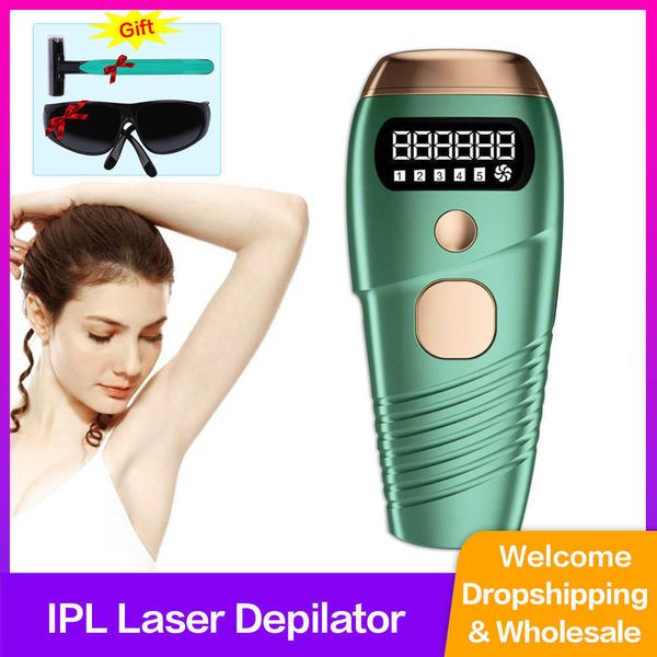 Image of Epilators IPL Laser Depilator 900000 Flash Professional Permanent LCD Laser Hair Removal Photoepilator Women Painless Hair Remover Machine J230213
