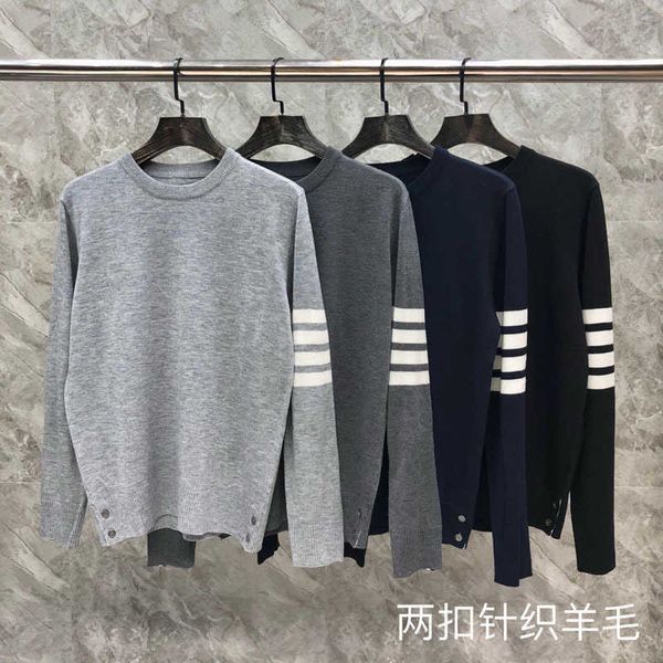 men's hoody tomh brown hoodie designer winter round neck casual wool two-button four-bar sweater sweatshirt fashion brand luxury leisur, Black
men's hoody tomh brown hoodie designer winter round neck casual wool two-button four-bar sweater sweatshirt fashion brand luxury leisur, Black