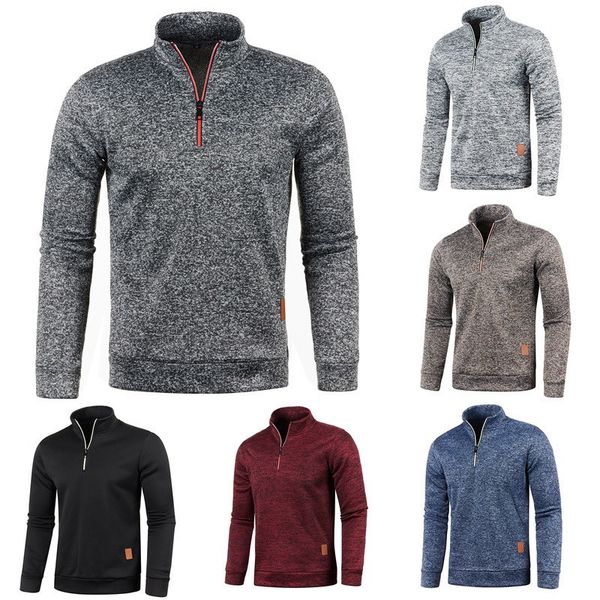 mens tracksuits autumn thin fleeced casual long sleeve stand collar half zipper loose pullovers male solid color hoodies outerwear 230213, Gray
mens tracksuits autumn thin fleeced casual long sleeve stand collar half zipper loose pullovers male solid color hoodies outerwear 230213, Gray
