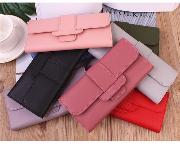 8 colors women wallet female designer pure color wallet ladies purse fashion card holder pocket long zipper bag, Red;black
8 colors women wallet female designer pure color wallet ladies purse fashion card holder pocket long zipper bag, Red;black