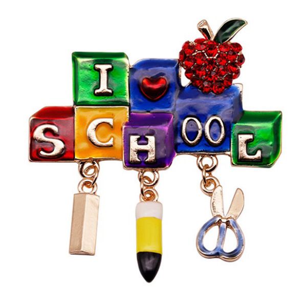 10 pcs/lot fashion jewelry brooches crystal rhinestone enamel i love school brooch pin for teacher student decoration/gift, Gray
10 pcs/lot fashion jewelry brooches crystal rhinestone enamel i love school brooch pin for teacher student decoration/gift, Gray
