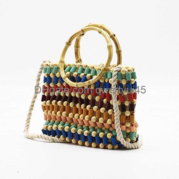 totes colorful beads woven bag color hand pearl shoulder bag straw crossbody bag women high-end fashion wood small handbag 021323h
totes colorful beads woven bag color hand pearl shoulder bag straw crossbody bag women high-end fashion wood small handbag 021323h