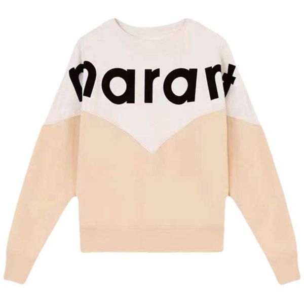 isabel marant women designer sweatshirt letters flocking print hoodie loose pullover fashion sweater, Black
isabel marant women designer sweatshirt letters flocking print hoodie loose pullover fashion sweater, Black