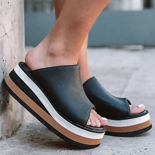 sandals women platform wedges shoes for summer sandalias mujer luxury medium heels ladies slippers 230213, Black
sandals women platform wedges shoes for summer sandalias mujer luxury medium heels ladies slippers 230213, Black