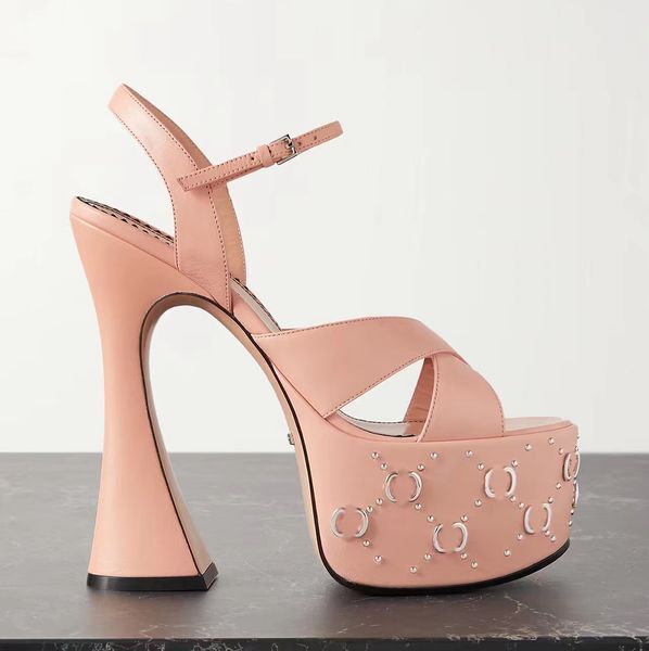 sandals womens high heel riveted shoes designer brand factory thick sole shoe summer 16cm thick heel open toe round toe wedding shoes our si, Black
sandals womens high heel riveted shoes designer brand factory thick sole shoe summer 16cm thick heel open toe round toe wedding shoes our si, Black