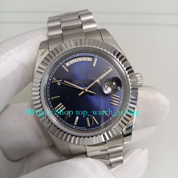 13 color automatic watches with box for mens date blue roman dial 40mm stainless steel bracelet yellow gold men asia 2813 movement mechanica, Slivery;golden
13 color automatic watches with box for mens date blue roman dial 40mm stainless steel bracelet yellow gold men asia 2813 movement mechanica, Slivery;golden