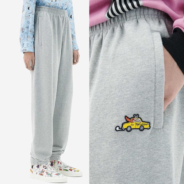 maison kitsune women designer pantsfashion sweatpants embroidery cotton straight sports pants, Black;white
maison kitsune women designer pantsfashion sweatpants embroidery cotton straight sports pants, Black;white
