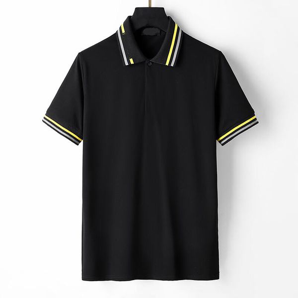 

Fashion polo man mens polos poloshirt Top Tee Short sleeve T-Shirts designer Loose Tees casual black white t shirt luxe plain t shirts for