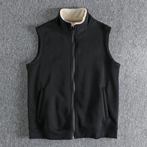 men's vests trendy waistcoat men's warm stand collar winter velvet thickened solid sleeveless vest 1366 230213, Black;white
men's vests trendy waistcoat men's warm stand collar winter velvet thickened solid sleeveless vest 1366 230213, Black;white