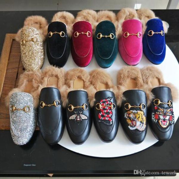 with box fall and winter ladies luxury fur mule slippers ladies leather flat suede mule shoes love shoes fashion outdoor slippers cv, Black
with box fall and winter ladies luxury fur mule slippers ladies leather flat suede mule shoes love shoes fashion outdoor slippers cv, Black