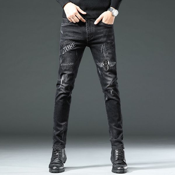 men's jeans spring autumn embroidery men skinny pants 90s streetwear cowboy male denim brand designer hiphop l 230213, Blue
men's jeans spring autumn embroidery men skinny pants 90s streetwear cowboy male denim brand designer hiphop l 230213, Blue