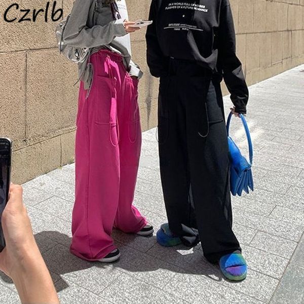women s pants s baggy women street style high waist all match ulzzang solid casual full length ins autumn hipster wide leg trouser 230213, Black;white
women s pants s baggy women street style high waist all match ulzzang solid casual full length ins autumn hipster wide leg trouser 230213, Black;white