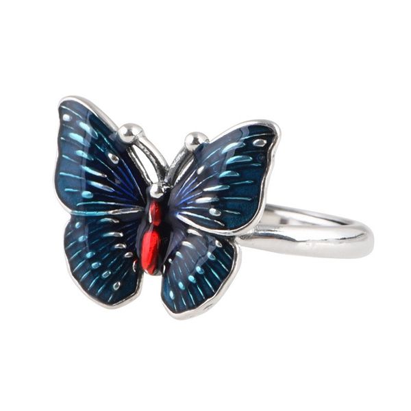 925 sterling silver ring bulk blue butterfly ring for women vintage adjustable fly wings finger rings female romantic valentines gift
925 sterling silver ring bulk blue butterfly ring for women vintage adjustable fly wings finger rings female romantic valentines gift