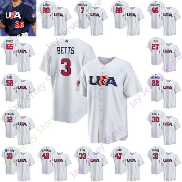 2023 world baseball classic wbc team usa jersey alonso tim anderson trea turner cedric mullins mark derosa will smith mikolas wainwright bed, Blue;black
2023 world baseball classic wbc team usa jersey alonso tim anderson trea turner cedric mullins mark derosa will smith mikolas wainwright bed, Blue;black