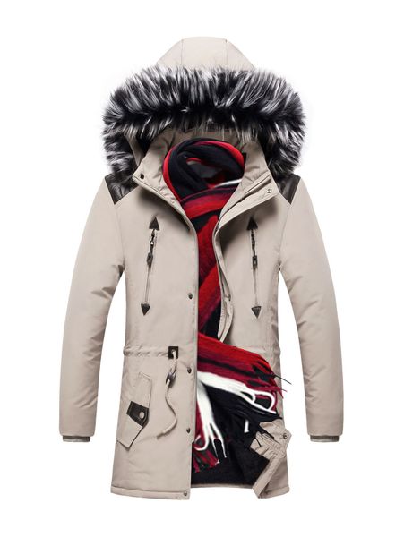 men's down men parkas jacket winter thick warm with hood outdoor fur collar windproof cotton padded coat 2022 trends, Black
men's down men parkas jacket winter thick warm with hood outdoor fur collar windproof cotton padded coat 2022 trends, Black
