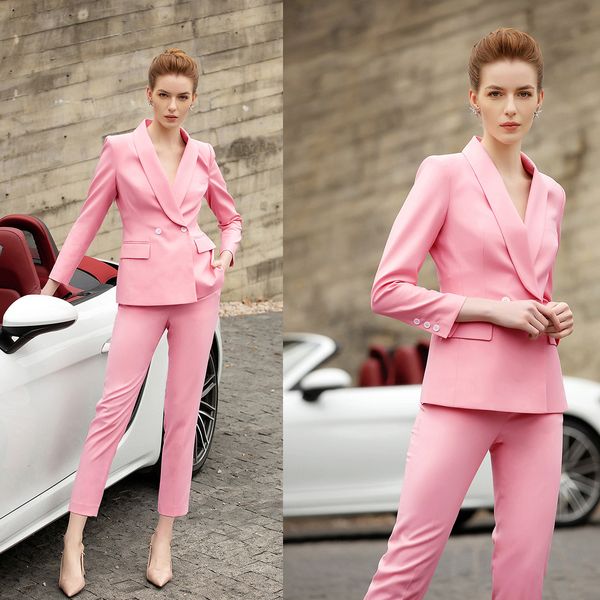 elegant tailored women pants suits spring pink prom party wear blazer for wedding straight trousers 2 pieces, Black;red
elegant tailored women pants suits spring pink prom party wear blazer for wedding straight trousers 2 pieces, Black;red
