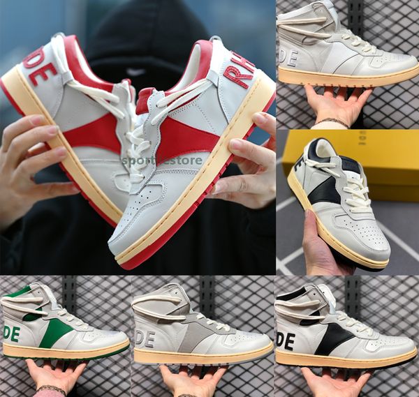 shoes rhude rhecess low designer sneakers high platform, White;red
shoes rhude rhecess low designer sneakers high platform, White;red